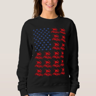 Sport Us Flag Sprint Car Racing 5 Sweatshirt