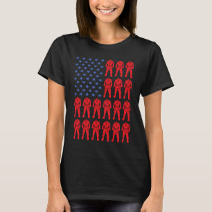 Sport Us Flag Taekwondo 6 T-Shirt