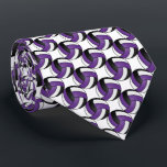 Sport Volleyball - Purple, White and Black Tie<br><div class="desc">Men's Volleyball Sport Tie. Made with high resolution vector and/or digital graphics for a professional print. NOTE: (THIS IS A PRINT. All zazzle product designs are "prints" unless otherwise stated under "About This Product" area) The design will be printed EXACTLY like you see it on the screen and on the...</div>