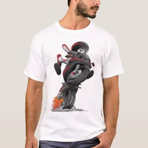 Sportbike motorcycle cartoon illustration T-Shirt