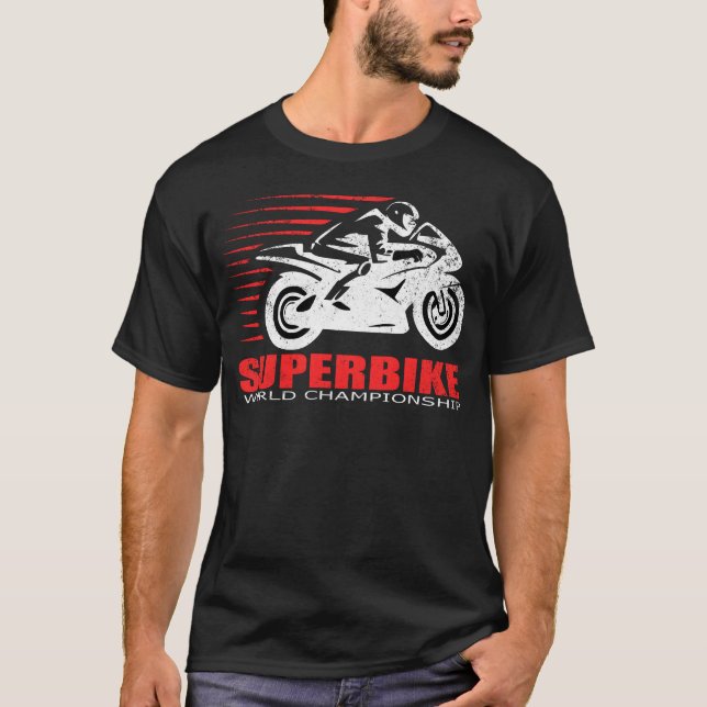 Sportbike Racing Motorcycle funny T-Shirt (Front)