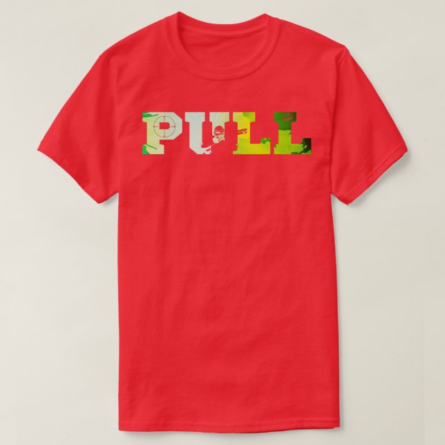 Sporting Clay Shooting Lover Pull T-Shirt (Design Front)