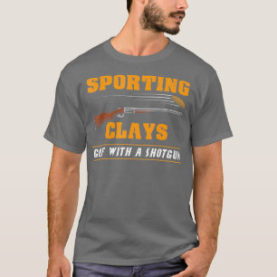 Sporting Clays - Golf With A Shotgun - Clay T-Shirt