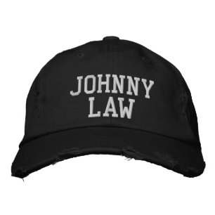 Sporting Goods Golf Baseball JOHNNY LAW Embroidered Hat