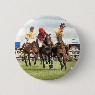 SPORTING HORSES 6 CM ROUND BADGE