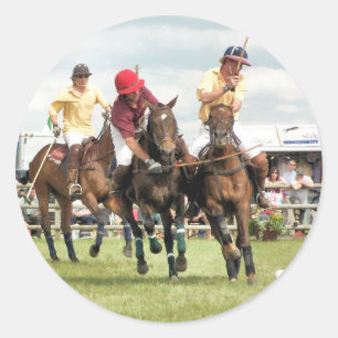 SPORTING HORSES CLASSIC ROUND STICKER