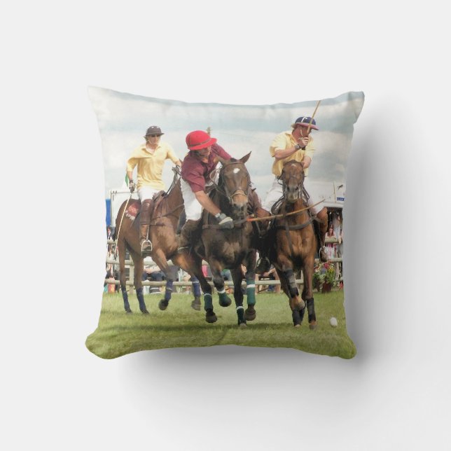 SPORTING HORSES CUSHION (Front)