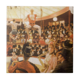 Sporting Ladies (aka Circus Lover) by James Tissot Ceramic Tile