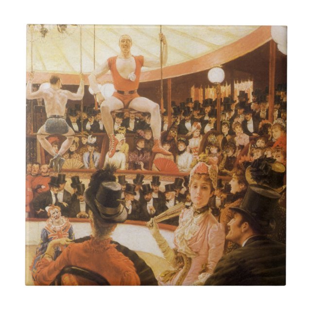 Sporting Ladies (aka Circus Lover) by James Tissot Ceramic Tile (Front)