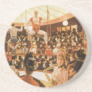 Sporting Ladies (aka Circus Lover) by James Tissot Coaster