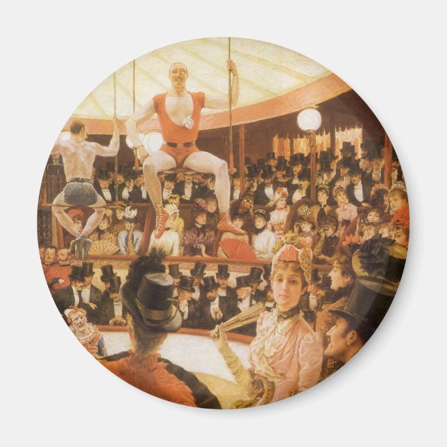 Sporting Ladies (aka Circus Lover) by James Tissot Magnet (Front)