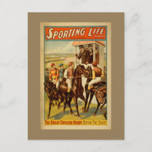 Sporting Life - The Great English Derby Theatre Postcard