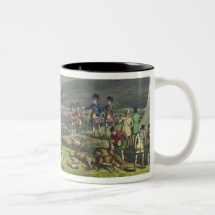 Sporting Meeting in the Highlands, aquatinted by I Two-Tone Coffee Mug