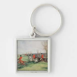 Sporting Scene, 19th century Key Ring