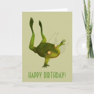 Sportive Frog Card