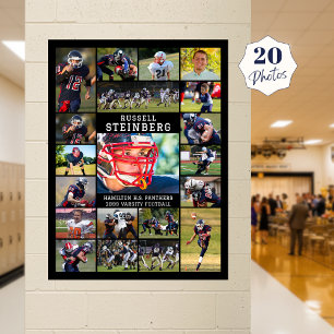 Sports 20 Photo Collage Poster