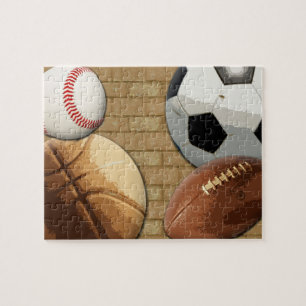 Sports Al-Star, Basketball/Soccer/Football Jigsaw Puzzle