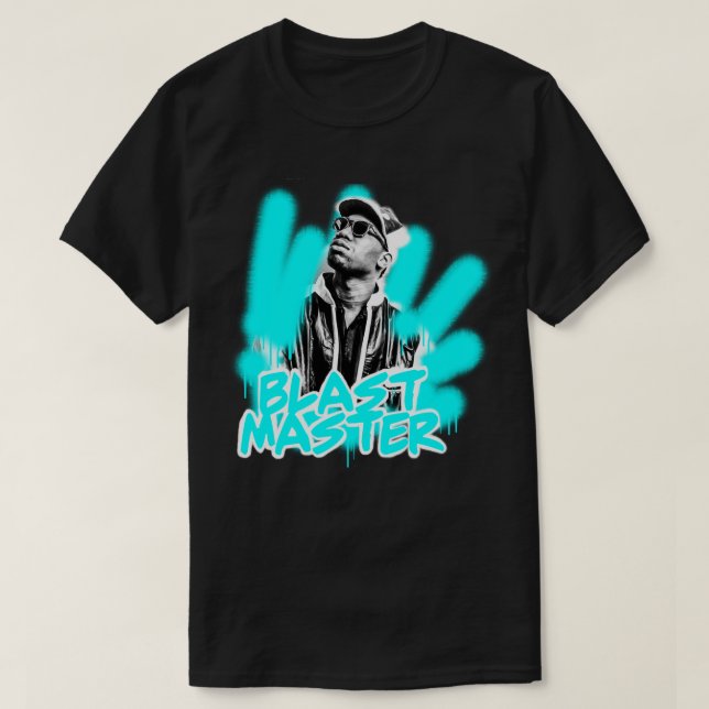 Sports Album blast master krs one print T-Shirt (Design Front)