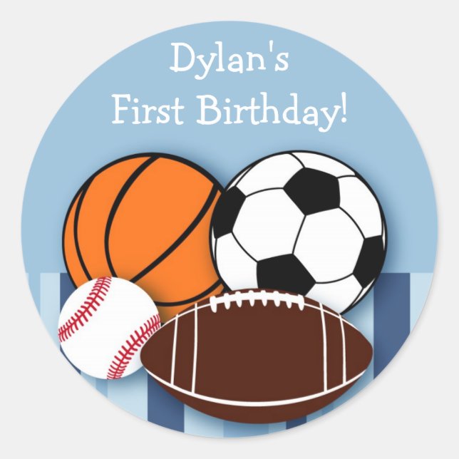 Sports All Star MVP Stickers Envelope Seals (Front)