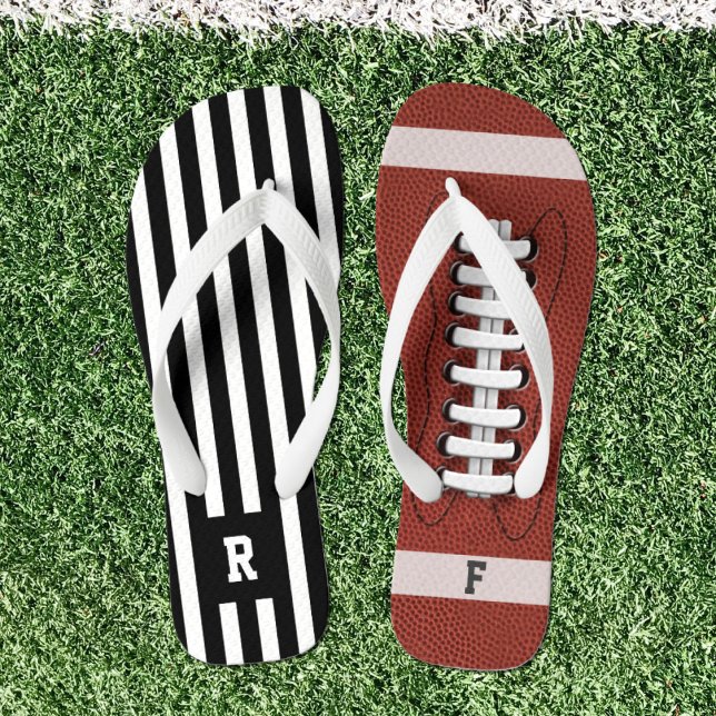 Sports American Football Referee Flip Flops (Creator Uploaded)