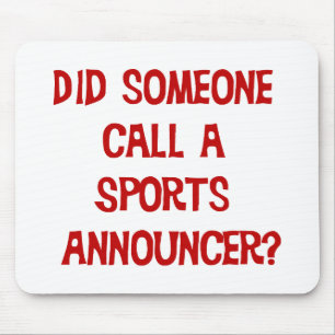 Sports Announcer Mousepad
