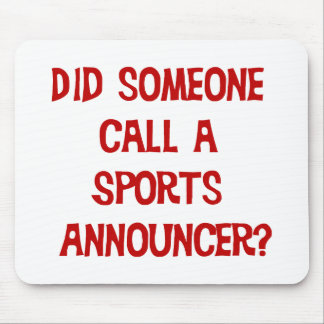 Sports Announcer Mousepad