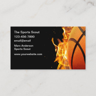 Sports Athletic Scout Business Cards