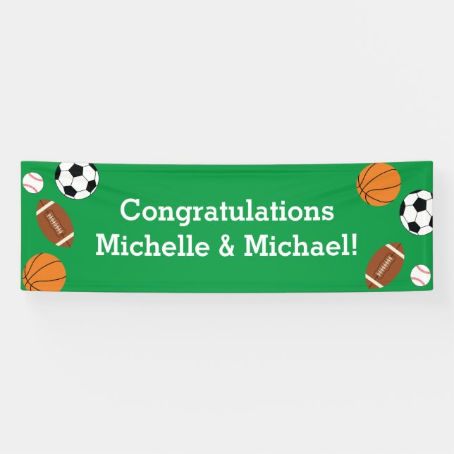 Sports Baby Shower Banner (Horizontal)