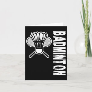 Sports Badminton Card