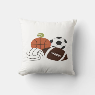 sports ball illustration cushion