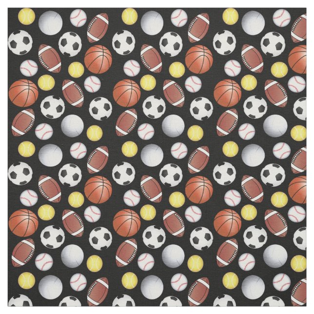 Sports Balls Fabric (Swatch)