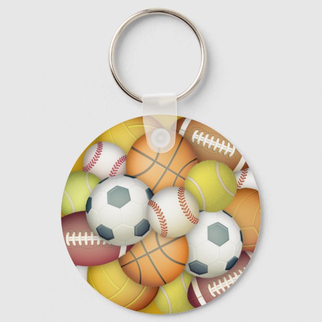 Sports-balls Key Ring (Front)
