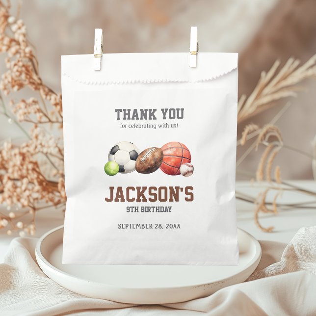 Sports Balls Let's Have a Ball Favour Bag (Creator Uploaded)