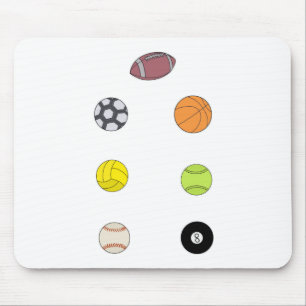 Sports Balls Mouse Pad