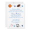 Sports Balls MVP All Star Baby Shower Invitation