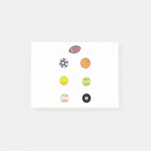 Sports Balls Post-it Notes