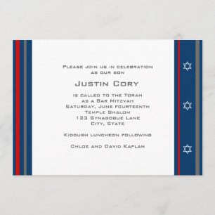 Sports Bar Mitzvah Invitation Capitals Hockey
