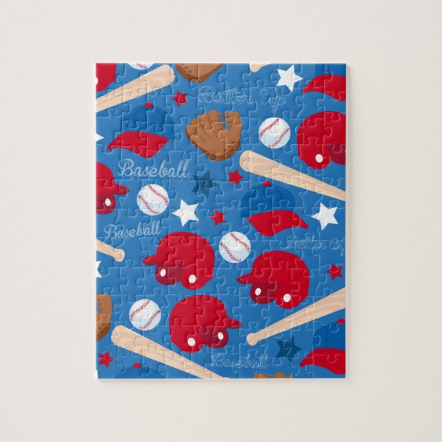 SPORTS Baseball Fan Athlete Pattern Jigsaw Puzzle (Vertical)