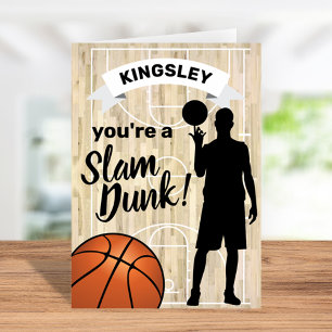 Sports Basketball Valentines Day Card