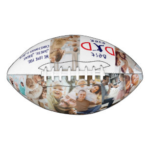 Sports Best Dad Ever Photo Collage Fathers Day Football