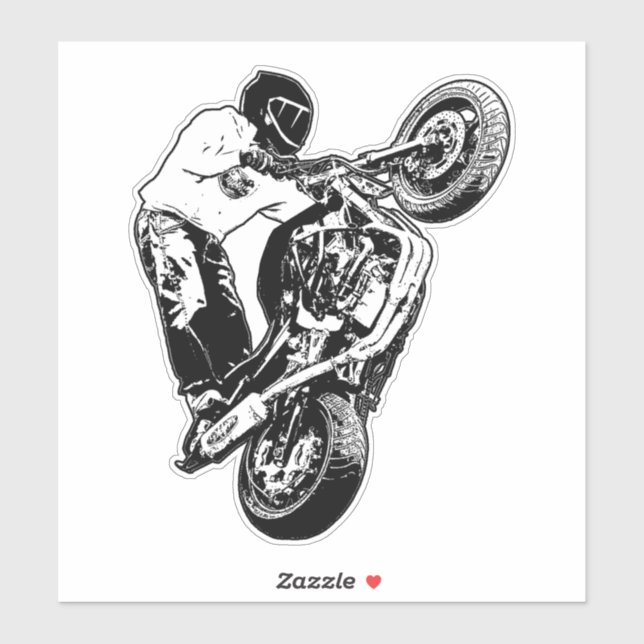 Sports Bike Sticker (Sheet)