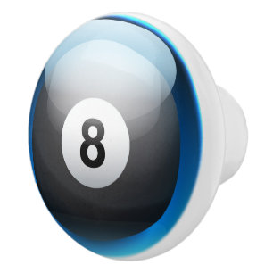 Sports Billiards 8 Ball Drawer Knobs