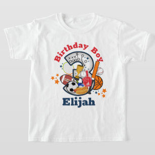 Sports Birthday Boy All Star Third Birthday Shirt
