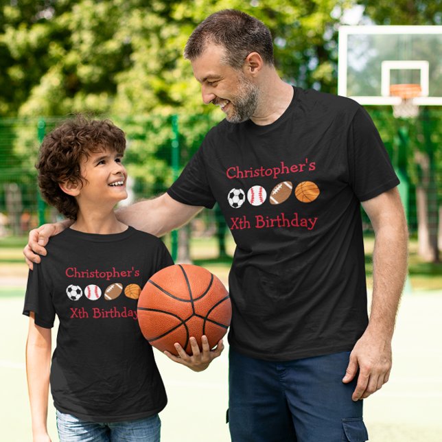 Sports Birthday T-Shirt (Creator Uploaded)