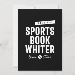 Sports Book Whiter Job Title Gift Thank You Card