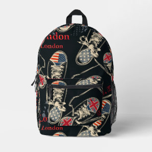 Sports Boots Fashion Pattern  Printed Backpack