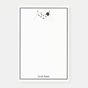 Sports Bowling Ball and Pins Post-it Notes