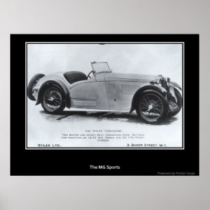 Sports Car 1930's Print