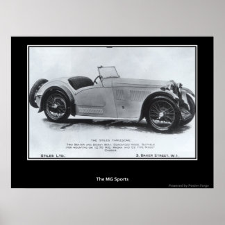 Sports Car 1930's Print