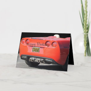 Sports Car any occasion card- customise Card